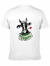 VEGAN COW Lightweight Cotton T-Shirt – Daily Comfort Graphic Shirt