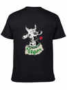 VEGAN COW Lightweight Cotton T-Shirt – Daily Comfort Graphic Shirt