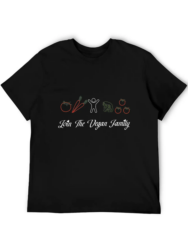 Vegan Lightweight Cotton T-Shirt – Daily Comfort Graphic Shirt