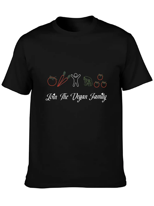 Vegan Lightweight Cotton T-Shirt – Daily Comfort Graphic Shirt