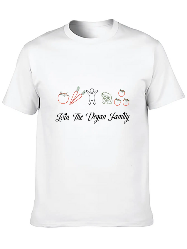 Vegan Lightweight Cotton T-Shirt – Daily Comfort Graphic Shirt
