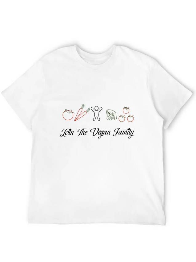Vegan Lightweight Cotton T-Shirt – Daily Comfort Graphic Shirt