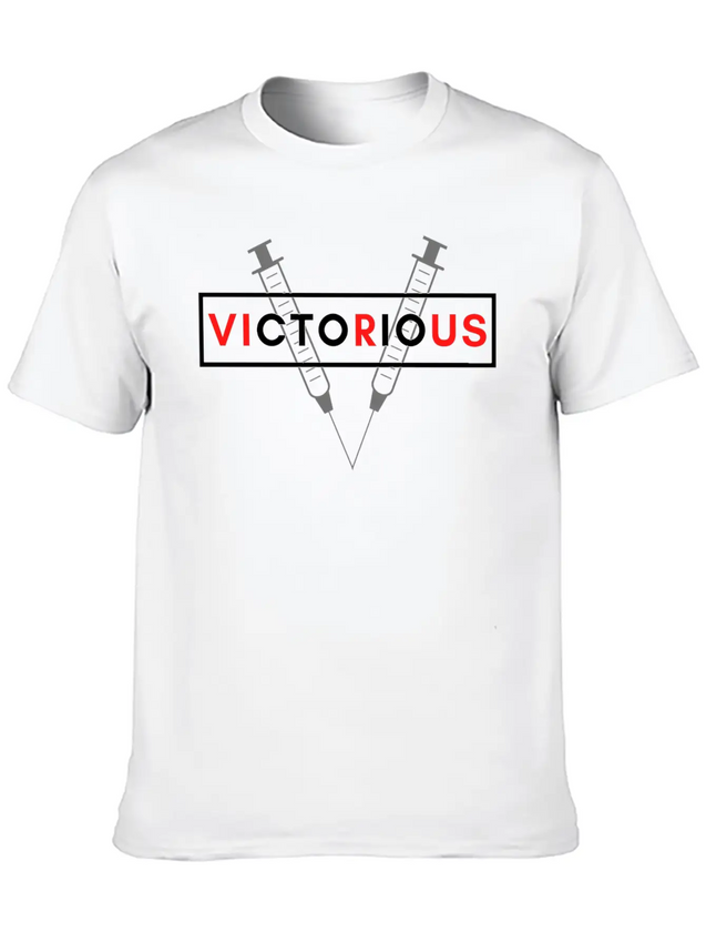 Victorious Lightweight Cotton T-Shirt – Daily Comfort Graphic Shirt