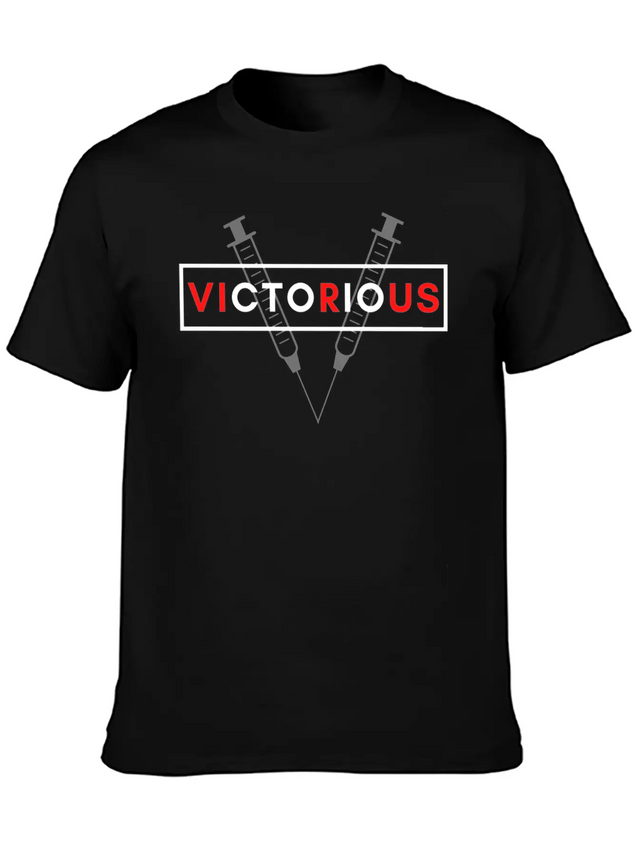 Victorious Lightweight Cotton T-Shirt – Daily Comfort Graphic Shirt
