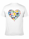 Video Games Gamer Heart Shape Game Controller Lightweight Cotton T-Shirt – Daily Comfort Graphic Shirt
