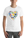 Video Games Gamer Heart Shape Game Controller Lightweight Cotton T-Shirt – Daily Comfort Graphic Shirt