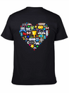 Video Games Gamer Heart Shape Game Controller Lightweight Cotton T-Shirt – Daily Comfort Graphic Shirt