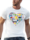 Video Games Gamer Heart Shape Game Controller Lightweight Cotton T-Shirt – Daily Comfort Graphic Shirt