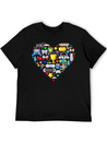 Video Games Gamer Heart Shape Game Controller Lightweight Cotton T-Shirt – Daily Comfort Graphic Shirt