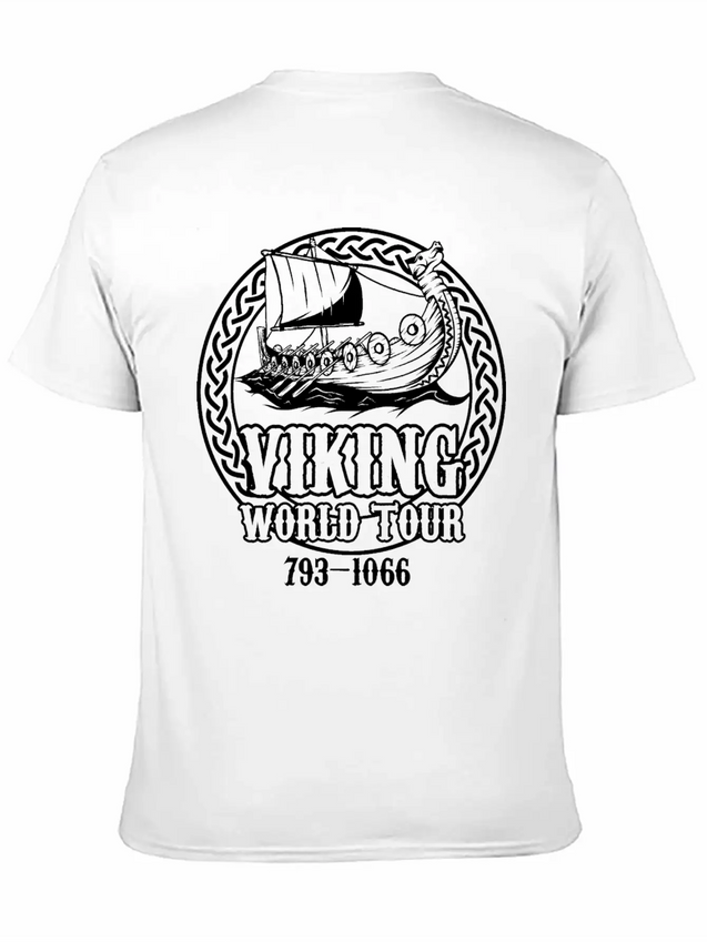Viking Tour Travel Adventure Norway Finland Lightweight Cotton T-Shirt – Daily Comfort Graphic Shirt