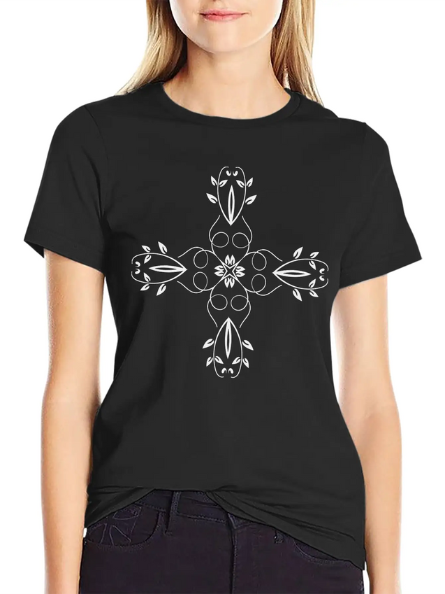 Viney Flower 11 Lightweight Cotton T-Shirt – Daily Comfort Graphic Shirt