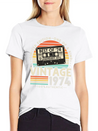 Vintage 1974 Retro 50th Birthday Lightweight Cotton T-Shirt – Daily Comfort Graphic Shirt