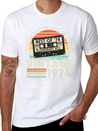 Vintage 1974 Retro 50th Birthday Lightweight Cotton T-Shirt – Daily Comfort Graphic Shirt