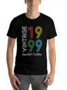 Vintage 1999 Vintage Birthday Retro Vintage Lightweight Cotton T-Shirt – Daily Comfort Graphic Shirt