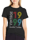 Vintage 1999 Vintage Birthday Retro Vintage Lightweight Cotton T-Shirt – Daily Comfort Graphic Shirt