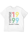 Vintage 1999 Vintage Birthday Retro Vintage Lightweight Cotton T-Shirt – Daily Comfort Graphic Shirt
