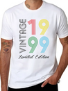 Vintage 1999 Vintage Birthday Retro Vintage Lightweight Cotton T-Shirt – Daily Comfort Graphic Shirt