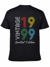 Vintage 1999 Vintage Birthday Retro Vintage Lightweight Cotton T-Shirt – Daily Comfort Graphic Shirt