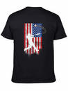 Vintage American Flag Baseball 4th Of July For Men Lightweight Cotton T-Shirt – Daily Comfort Graphic Shirt