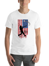 Vintage American Flag Baseball 4th Of July For Men Lightweight Cotton T-Shirt – Daily Comfort Graphic Shirt