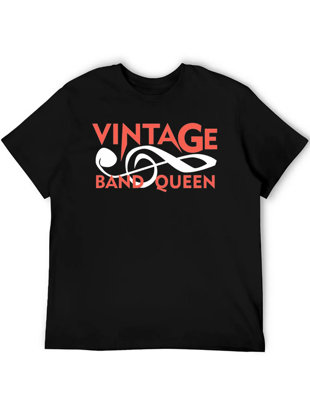Vintage Band Queen Lightweight Cotton T-Shirt – Daily Comfort Graphic Shirt