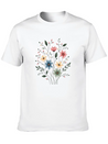 Vintage Bloom Trend Lightweight Cotton T-Shirt – Daily Comfort Graphic Shirt