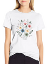 Vintage Bloom Trend Lightweight Cotton T-Shirt – Daily Comfort Graphic Shirt