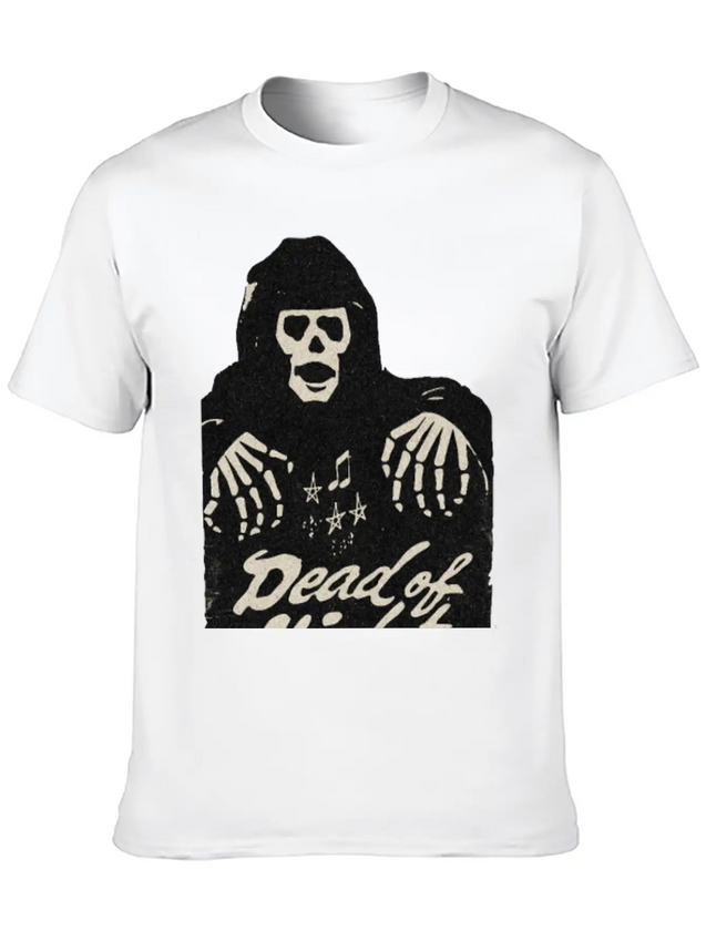 Vintage Day Of The Dead Concert Concert Lightweight Cotton T-Shirt – Daily Comfort Graphic Shirt