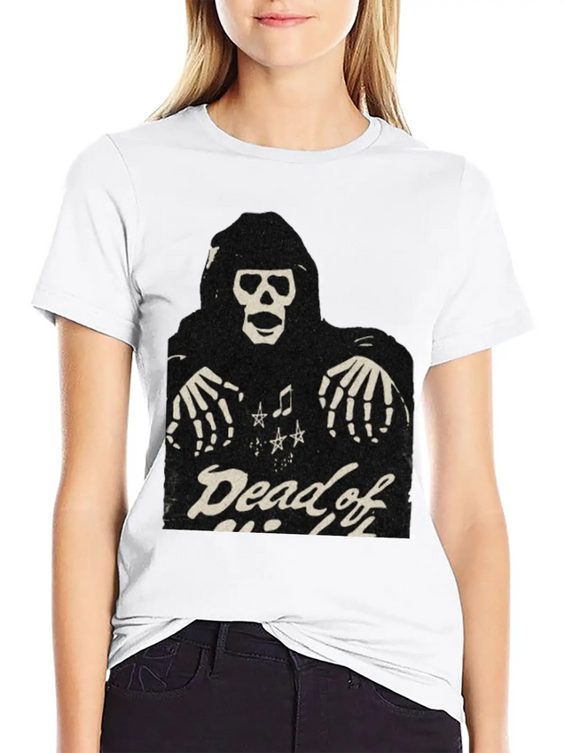 Vintage Day Of The Dead Concert Concert Lightweight Cotton T-Shirt – Daily Comfort Graphic Shirt