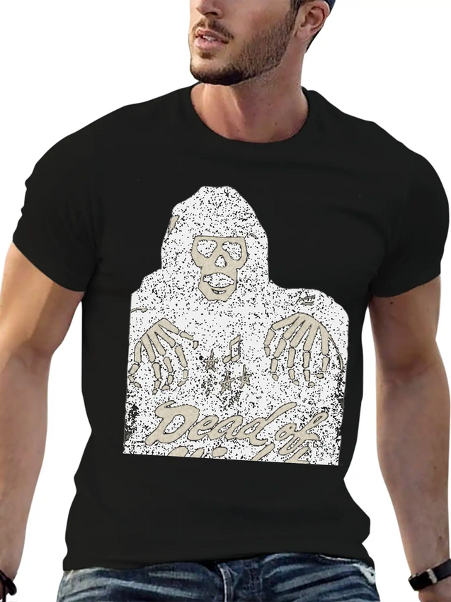 Vintage Day Of The Dead Concert Concert Lightweight Cotton T-Shirt – Daily Comfort Graphic Shirt