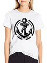 Vintage Old Wet Anchor With Thick Rope Lightweight Cotton T-Shirt – Daily Comfort Graphic Shirt