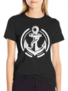 Vintage Old Wet Anchor With Thick Rope Lightweight Cotton T-Shirt – Daily Comfort Graphic Shirt