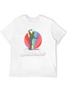 Vintage Retro Used Look Slackline Balancing Idea Lightweight Cotton T-Shirt – Daily Comfort Graphic Shirt