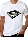 Vinyl Player Lightweight Cotton T-Shirt – Daily Comfort Graphic Shirt