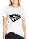 Vinyl Player Lightweight Cotton T-Shirt – Daily Comfort Graphic Shirt