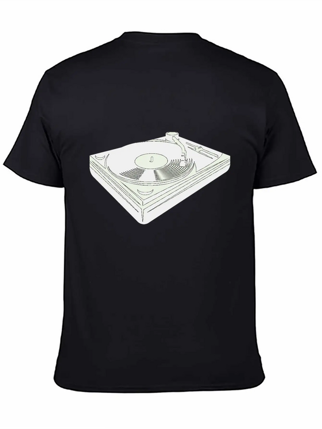 Vinyl Player Lightweight Cotton T-Shirt – Daily Comfort Graphic Shirt