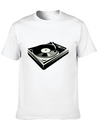 Vinyl Player Lightweight Cotton T-Shirt – Daily Comfort Graphic Shirt