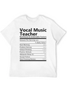 Vocal Music Teacher T Shirt - Nutritional And Unde Lightweight Cotton T-Shirt – Daily Comfort Graphic Shirt