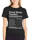 Vocal Music Teacher T Shirt - Nutritional And Unde Lightweight Cotton T-Shirt – Daily Comfort Graphic Shirt
