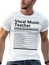Vocal Music Teacher T Shirt - Nutritional And Unde Lightweight Cotton T-Shirt – Daily Comfort Graphic Shirt
