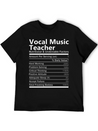 Vocal Music Teacher T Shirt - Nutritional And Unde Lightweight Cotton T-Shirt – Daily Comfort Graphic Shirt