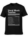 Vocal Music Teacher T Shirt - Nutritional And Unde Lightweight Cotton T-Shirt – Daily Comfort Graphic Shirt