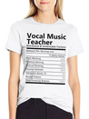 Vocal Music Teacher T Shirt - Nutritional And Unde Lightweight Cotton T-Shirt – Daily Comfort Graphic Shirt