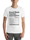 Vocal Music Teacher T Shirt - Nutritional And Unde Lightweight Cotton T-Shirt – Daily Comfort Graphic Shirt