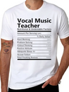 Vocal Music Teacher T Shirt - Nutritional And Unde Lightweight Cotton T-Shirt – Daily Comfort Graphic Shirt