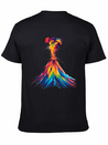 Volcano Geology Magma Lava Popart Lightweight Cotton T-Shirt – Daily Comfort Graphic Shirt