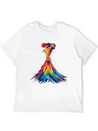Volcano Geology Magma Lava Popart Lightweight Cotton T-Shirt – Daily Comfort Graphic Shirt