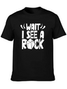 Wait I See A Rock Geologist Stone Geology Job Lightweight Cotton T-Shirt – Daily Comfort Graphic Shirt