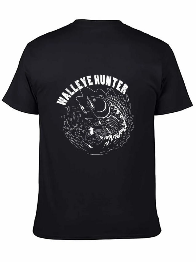 Walleye Hunter Outdoorman Walleye Fisherman Lightweight Cotton T-Shirt – Daily Comfort Graphic Shirt