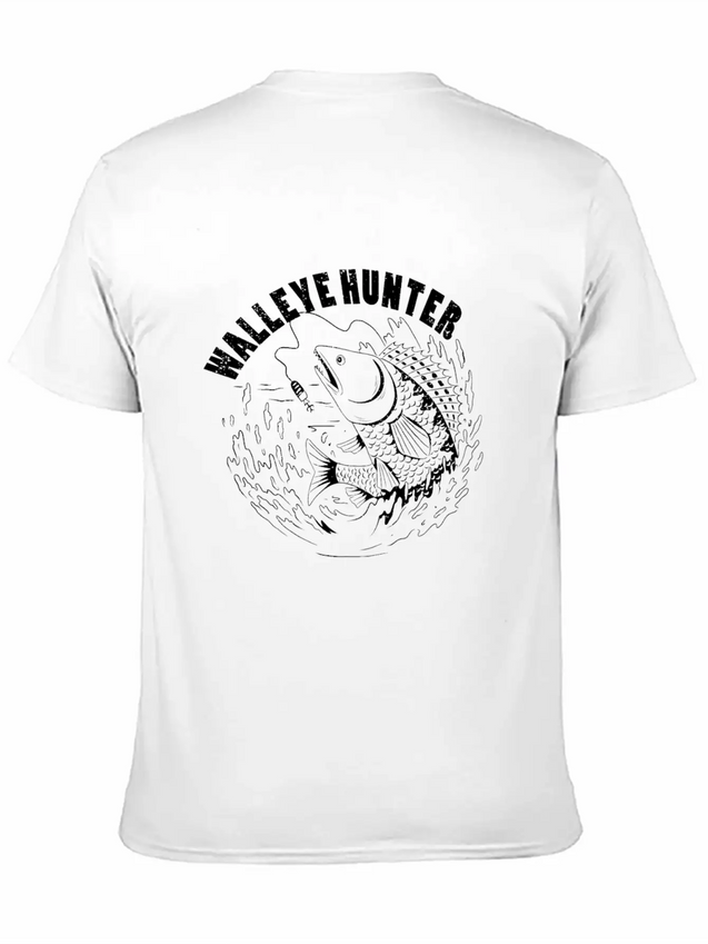 Walleye Hunter Outdoorman Walleye Fisherman Lightweight Cotton T-Shirt – Daily Comfort Graphic Shirt
